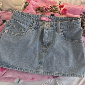 Denim Mini Skirt